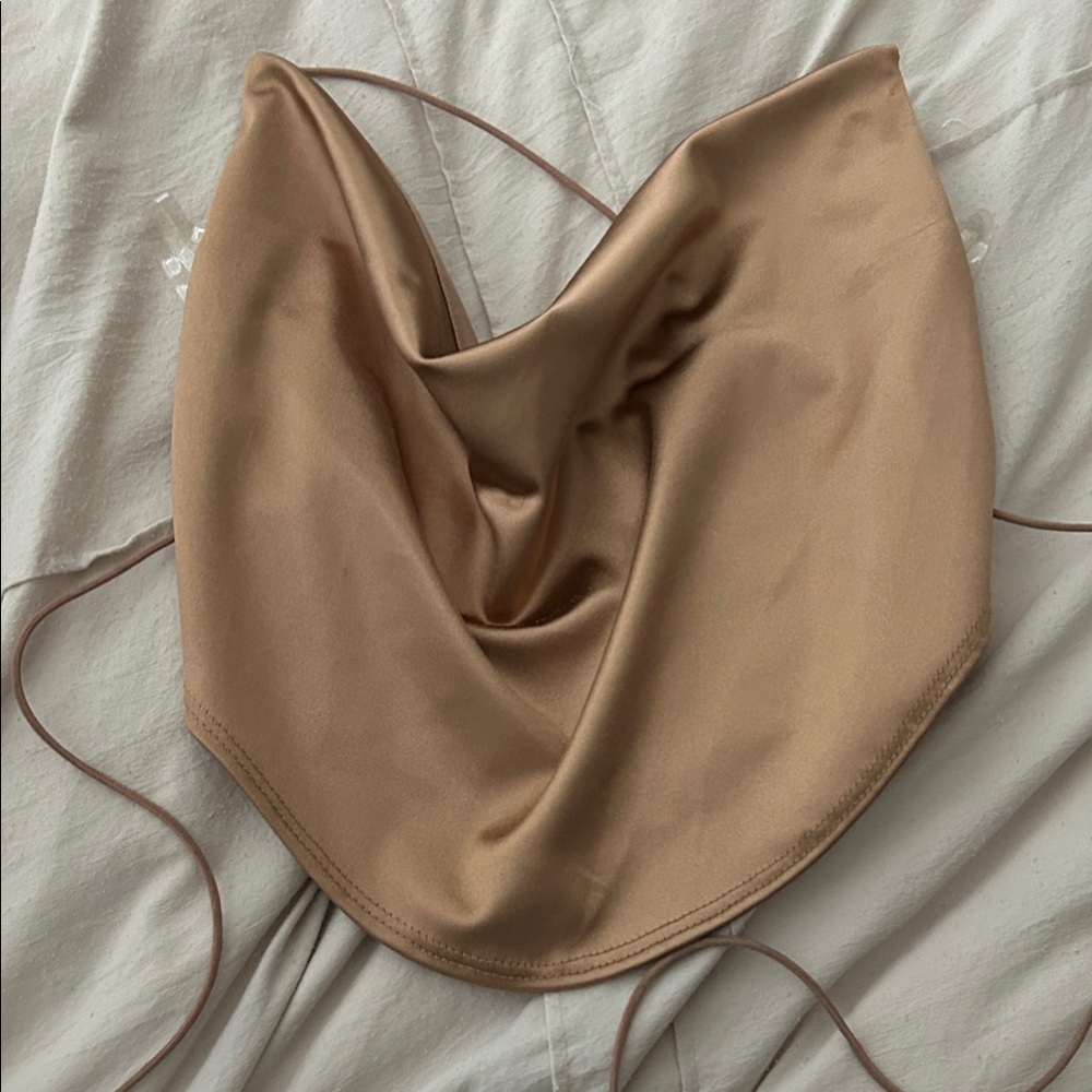 Windsor gold cropped top